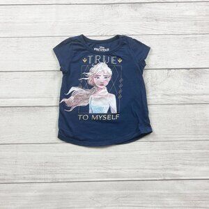 Disney Frozen 2 Girls T-Shirt Elsa “True to Myself” Short Sleeve Tee 4